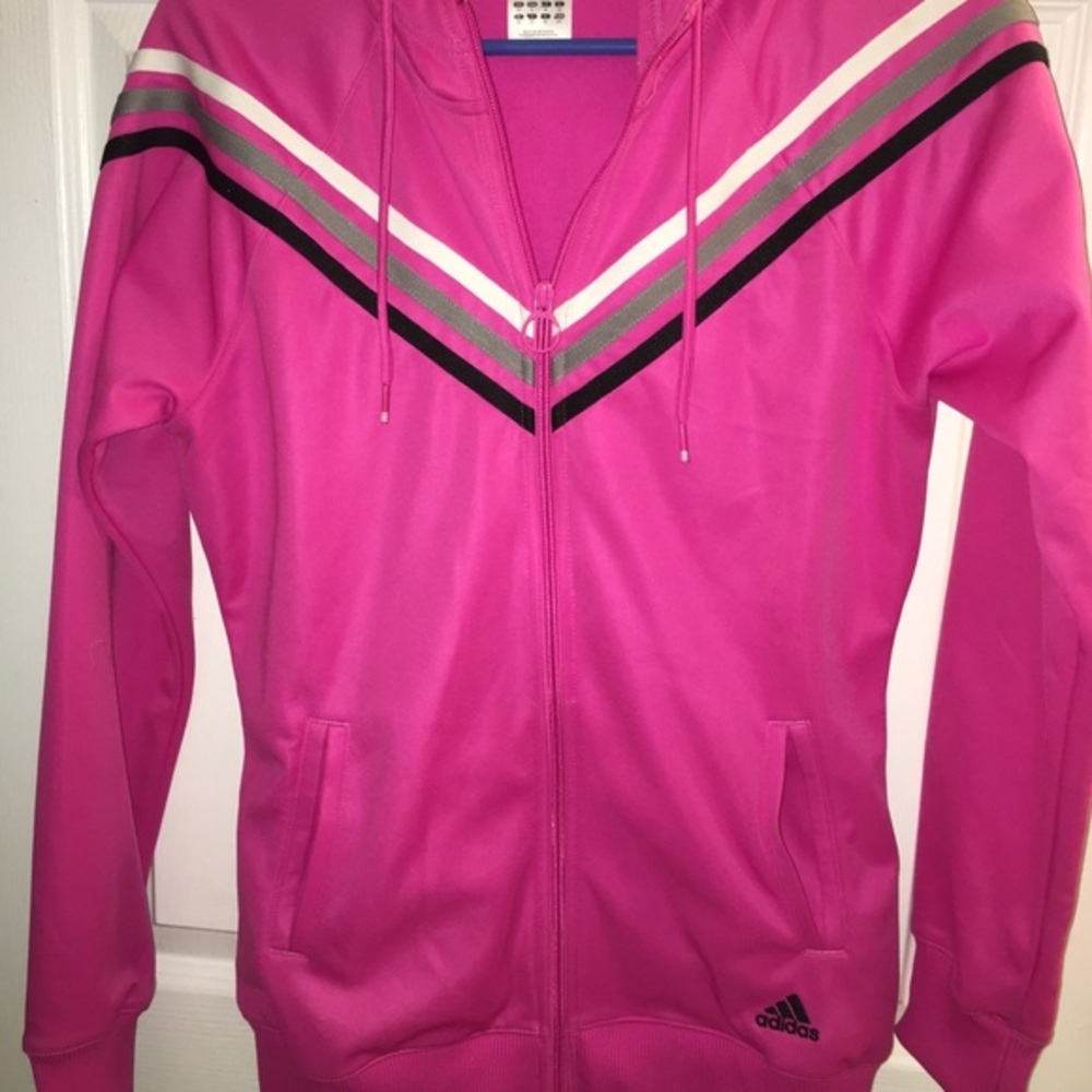 Pink Adidas Track Jacket - Picture 1 of 8